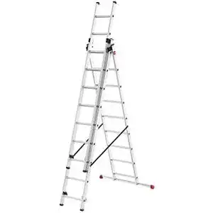Hailo-Leiter Hailo HobbyStep combi 3-in-1 Alu-Kombileiter