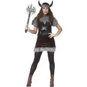 Wikinger-Rüstung Fiestas Guirca Königin der Wikinger Kostüm