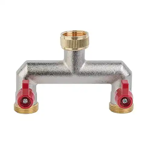 2-Wege-Verteiler Bradas 2-Wege Verteiler mit Absperrhähnen