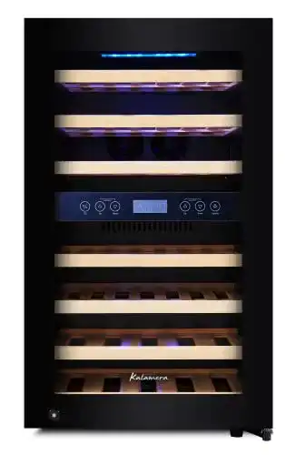 Einbau-Weinkühlschrank Kalamera Weinkühlschrank 2 Zonen
