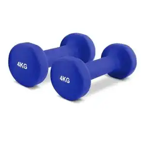 Hanteln 4 kg MSPORTS Hantelset Neopren inkl. Übungsposter