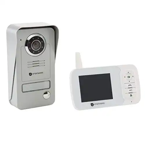 Türsprechanlage Einfamilienhaus SMARTWARES VD38W Drahtlos