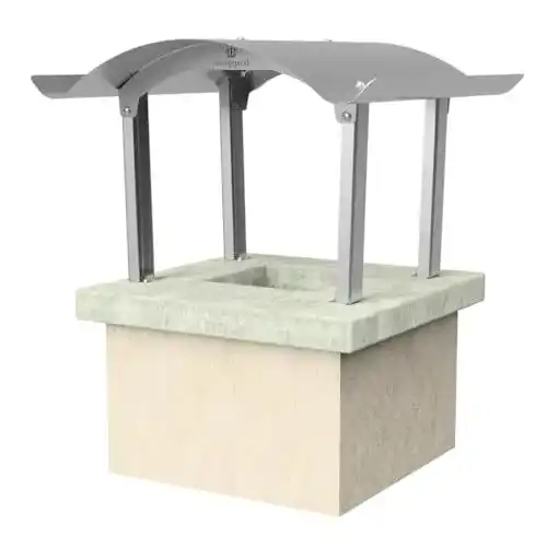 Kaminhaube KÖNIGSPROD Edelstahl Schornsteinabdeckung