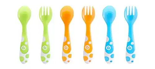 Kinderbesteck ab 1 Jahr Munchkin 01145403 Bunte Gabeln u. Löffel