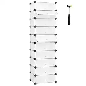 Schuhbox SONGMICS Schuhregal Kunststoff, rechteckig