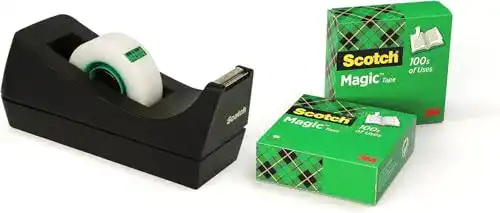 Scotch-Tape Scotch Tischabroller schwarz, Klebebandabroller inkl.