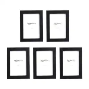 Bilderrahmen Amazon Basics Rechteckig Fotorahmen, 5 Stück