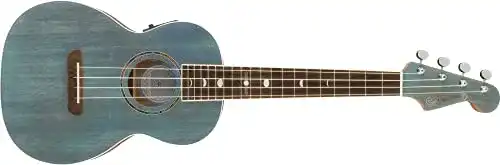 Fender-Ukulele Fender Dhani Harrison Uke Turquoise Tenor