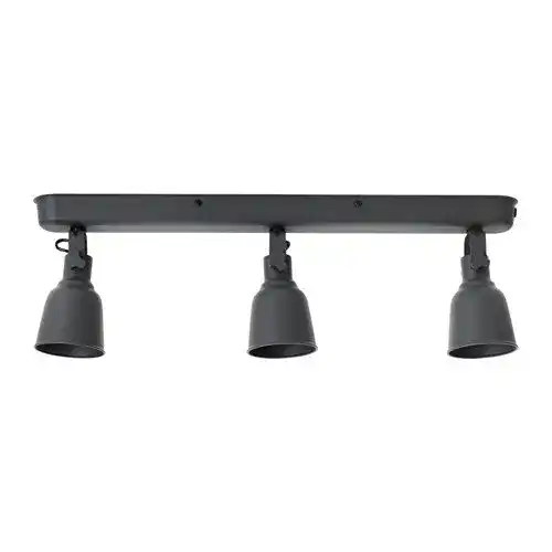 IKEA-Deckenlampe Ikea HEKTAR Deckenschiene mit 3 Spots