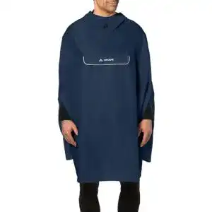 Regenponcho Fahrrad VAUDE Unisex Valdipino Poncho Marine