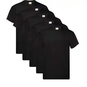 Schwarzes T-Shirt Fruit of the Loom Herren Original T. T-Shirt