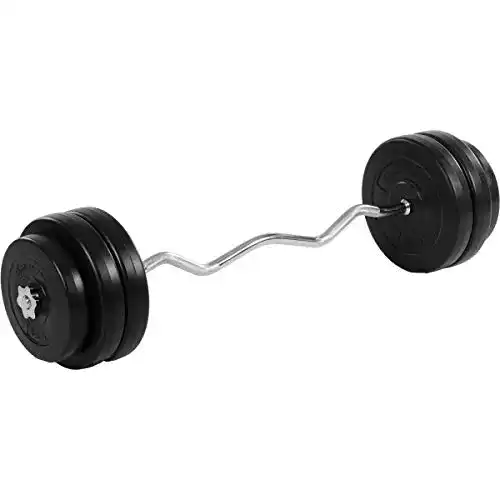 Movit-Hantel Movit ® 55kg SZ Curlset mit Sternverschlüssen