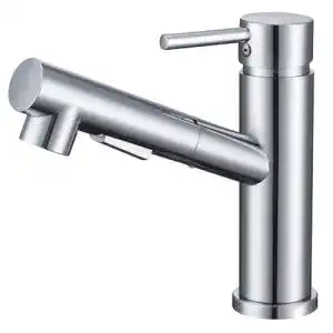 Küchenarmatur ausziehbar HOMELODY, 120° drehbar, Messing