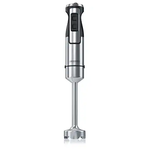 Stabmixer Arendo, 1000 Watt Edelstahl, vierflügeliges Messer