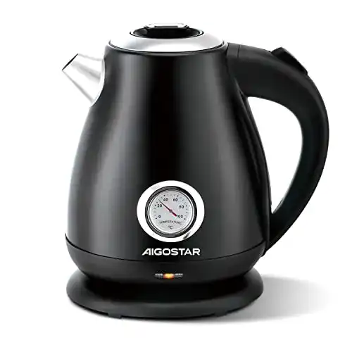 Aigostar-Wasserkocher Aigostar – Adrian 2200 W Retro Edelstahl