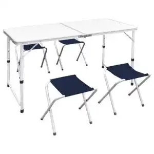 Campingtisch-Set vidaXL Campingtisch Set mit 4 Hockern