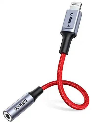 Lightning-Klinke-Adapter UGREE, 3,5 mm Lightning Adapter