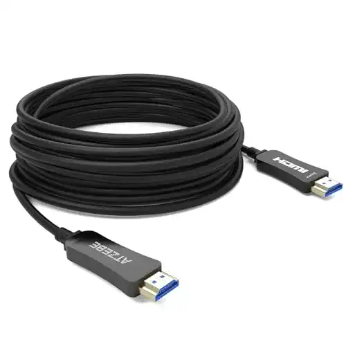HDMI-Kabel (15m) ATZEBE HDMI 2.0 Glasfaser Kabel, 15m, HDMI