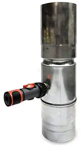 Regensammler n.n Zink Walzblank, mit Gardena Schlauchanschluss