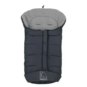 Fußsack HEITMANN Eisbärchen Kinderwagen, Design: grau/grau