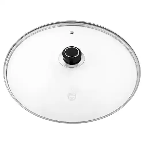 Topfdeckel GRÄWE ® Glasdeckel 32 cm mit Edelstahlring