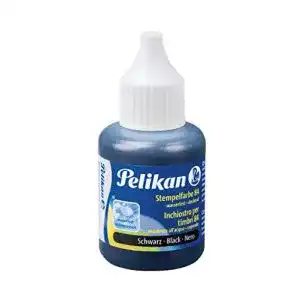 Stempelfarbe Pelikan wasserfest, 30 ml, 1 Set, schwarz