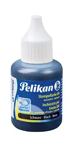 Stempelfarbe Pelikan wasserfest, 30 ml, 1 Set, schwarz