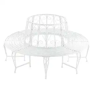 Baumbank [en.casa] Sorrent 160x84cm Rundbank 360° Gartenbank
