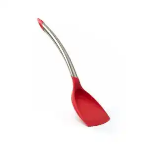 Wok-Wender Cuisipro Silikon Wender, 32 cm, Edelstahl-rot