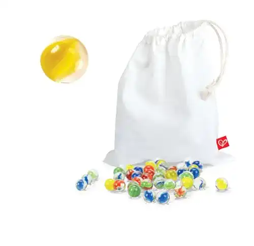 Murmeln Hape E6035 Murmel-Set, Quadrilla, 50 Stück