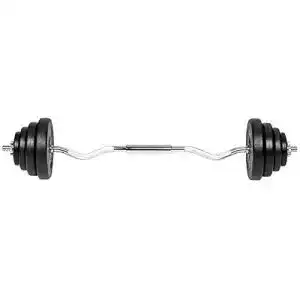 Langhantel TecTake Curl Hantel Set SZ Hantelstange