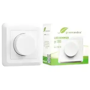 LED-Dimmer GreenAndCo ® gc-200 Unterputz, 1-200 Watt