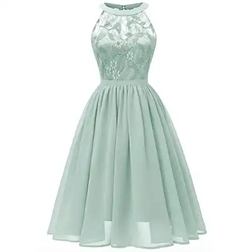 Abendkleid kurz Odizli Abendkleider Elegant für Hochzeit Damen 50er