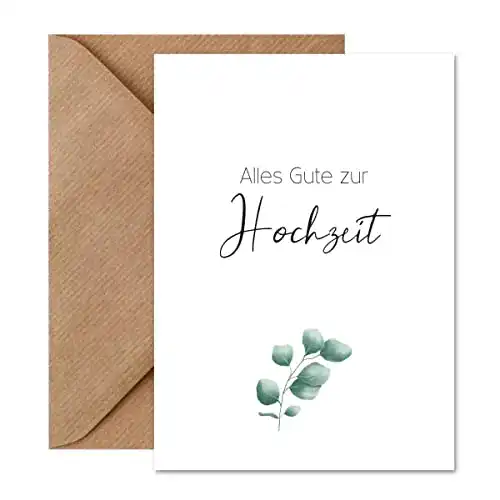 Hochzeitskarte Things of Happiness – Glückwunschkarte zur Hochzeit