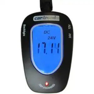 Autobatterietester Cartrend 80127 Batterie Tester 12 Volt/24 Volt, mit LCD Anzeige blau beleuchtet