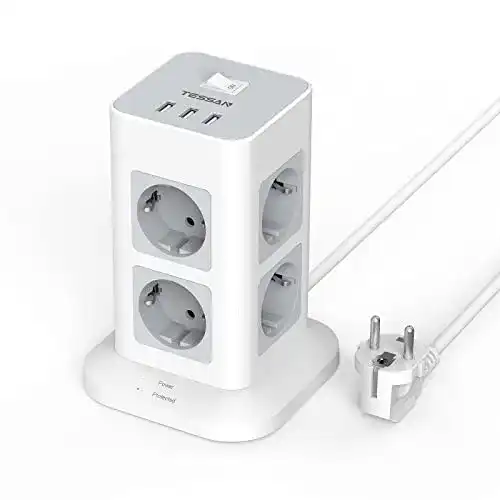 Tessan-USB-Steckdose TESSAN Mehrfachsteckdose 3600W 16A