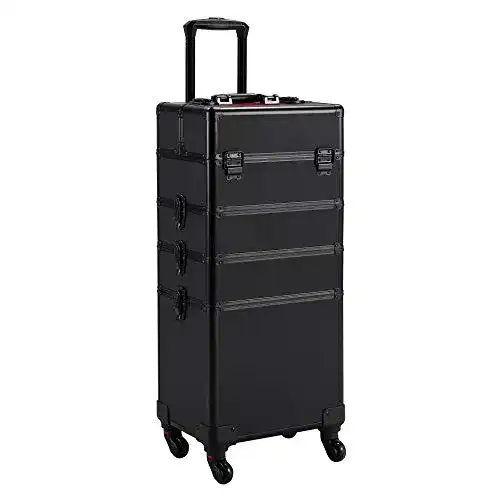 Schminkkoffer leer Yaheetech Alu Beauty Case Kosmetik Trolley