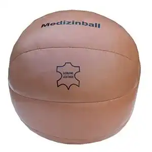 Medizinball Lisaro Medizin-Ball aus Echt-Leder (2-KG)