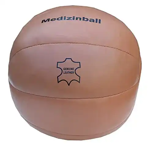 Medizinball Lisaro Medizin-Ball aus Echt-Leder (2-KG)