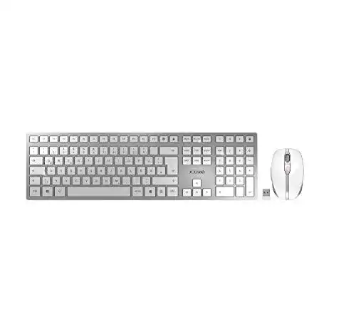 Cherry-Tastatur CHERRY DW 9000 SLIM, kabelloses Set, QWERTZ