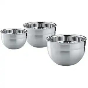Edelstahl-Schüssel-Set RÖSLE Schüssel-Set 3-tlg. Ø 16, 20, 24 cm