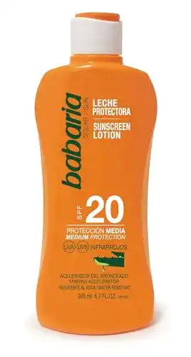 Babaria-Sonnencreme Babaria Leche Protector Solar Aloe F-20