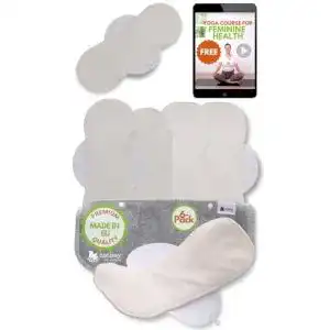 Bio-Slipeinlagen Natissy Stoffbinden waschbar bio Bambus; 6-Pack