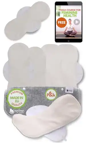 Bio-Slipeinlagen Natissy Stoffbinden waschbar bio Bambus; 6-Pack