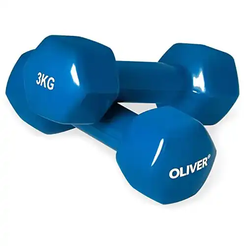 Hanteln 3 kg Oliver Vinyl Hantel 2 x 3,0 kg Hantelset
