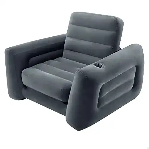 Aufblasbarer Sessel Intex 66551NP Pull-Out Chair, Schwarz