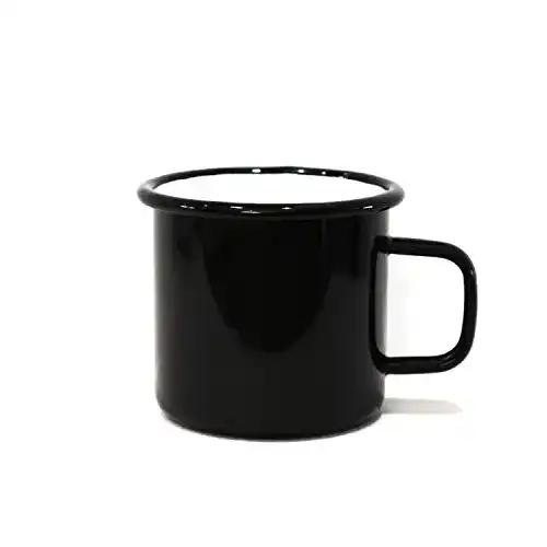 Emaille-Tasse anaan Tang Emaille Tasse schwarz 450ml