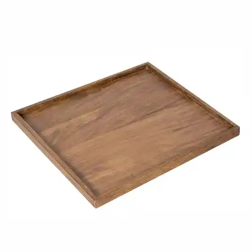 Holztablett riess-ambiente.de Massives Tablett MAKASSAR 50cm