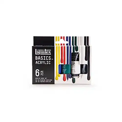 Acrylfarben Liquitex 101501 Basics Studio Acrylfarbe, 6 Farben
