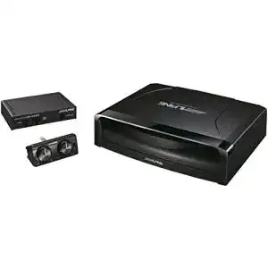 Alpine-Subwoofer Alpine SWE-1200, 20 cm Aktiv-Subwoofer-Box
